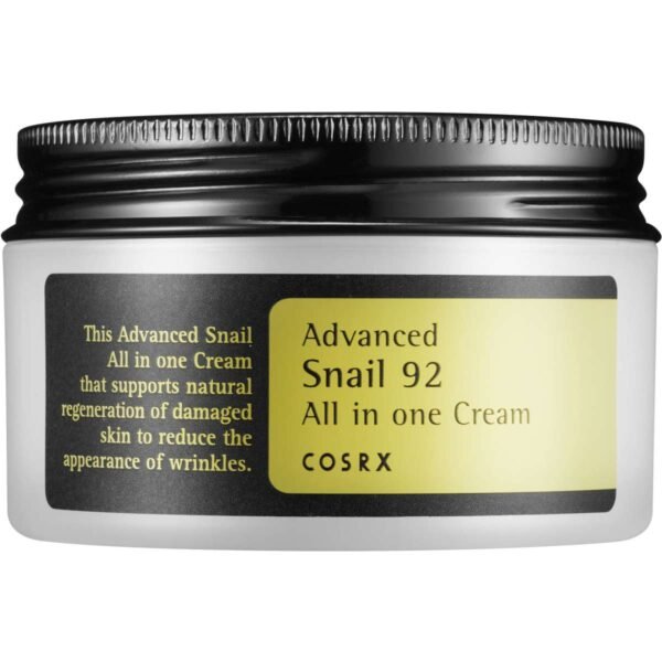 COSRX Advanced Snail Mucin 92 All In One Cream with Hyaluronic Acid(100gm)