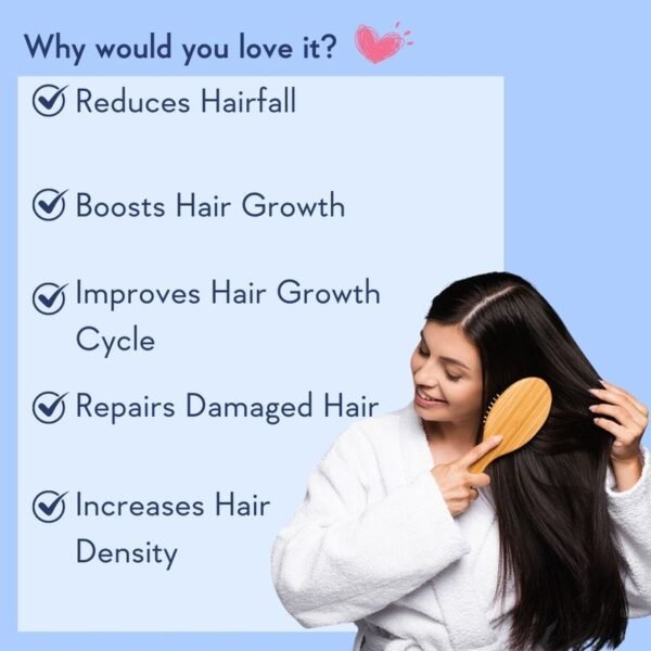 Wishcare Hair Growth Serum Concentrate With 3% Redensyl, 4% Anagain, Rice Water, Biotin - Image 6