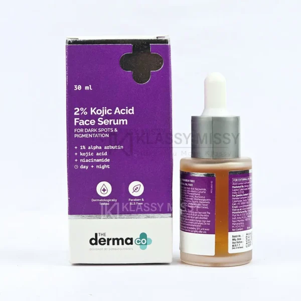 The Derma Co 2% Kojic Acid Face Serum for Dark spots reduction, Pigmentation & Blemishes