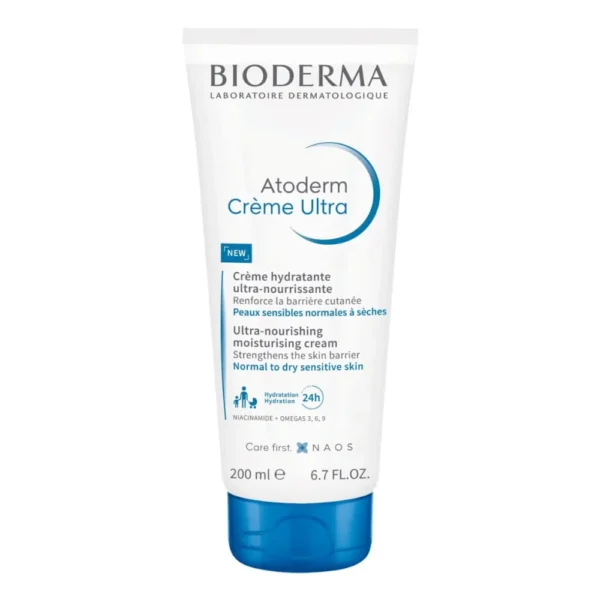 Bioderma Atoderm Creme Ultra-Nourising Moisturising Cream Boosts Hyaluronic Acid, Ceramides - Image 2