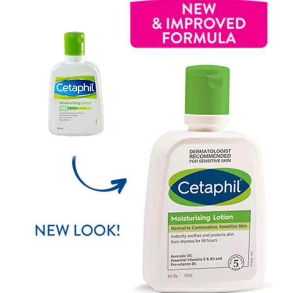 Cetaphil Moisturising Lotion For Dry To Normal Sensitive Skin - (100ml) - Image 2