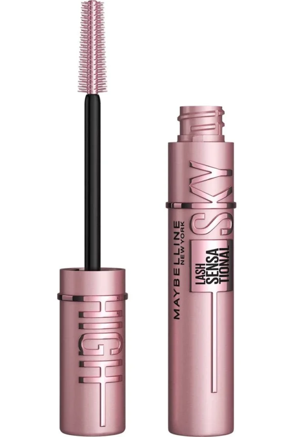 Maybelline New York Lash Sensational Sky High Mascara, 802 Very Black, Lengthening & Waterproof (6ml) - Image 5