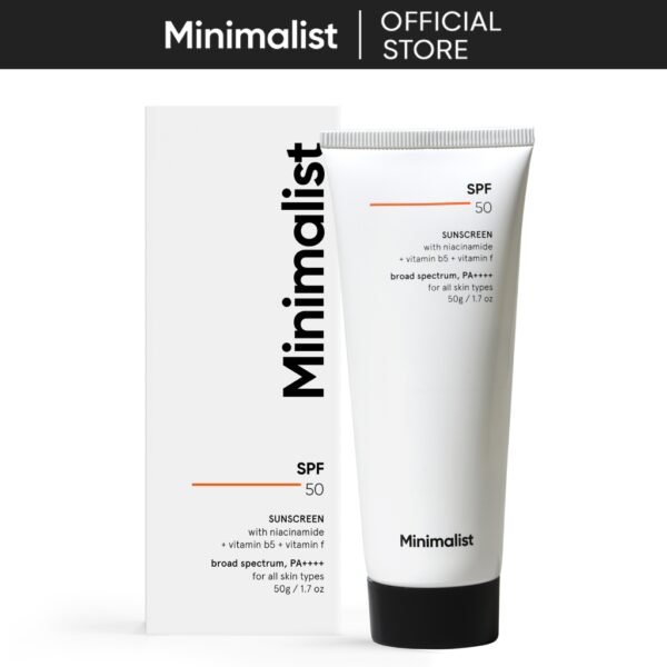 Minimalist SPF 50 PA++++ Sunscreen With Niacinamide - Lightweight & No White Cast For All Skin Types